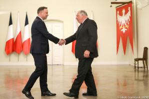 O gospodarce i współpracy politycznej Prezydent RP z Przewodniczącym Senatu Francji