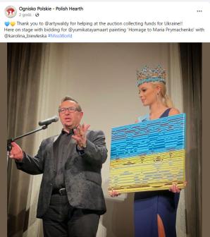 Karolina Bielawska, świeżo ukoronowana MissWorld, podczas wieczoru wsparcia dla Ukrainy w Londynie!