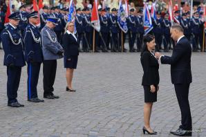 [VIDEO] Prezydent RP na obchodach Święta Policji
