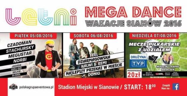 Trwa Letni Mega Dance w Sianowie!