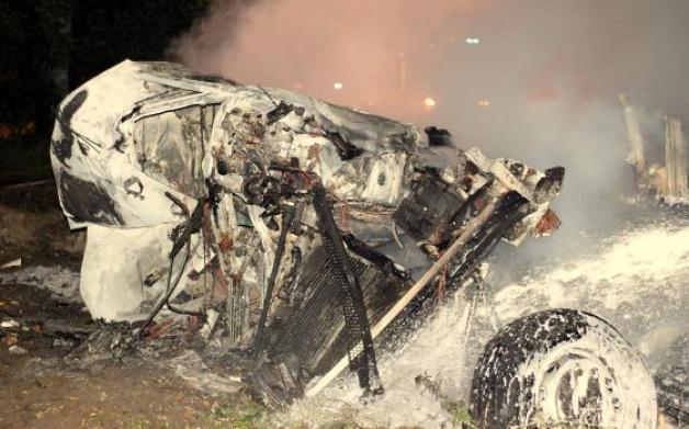 Tragiczny wypadek. Spłonął kierowca ciężarówki!