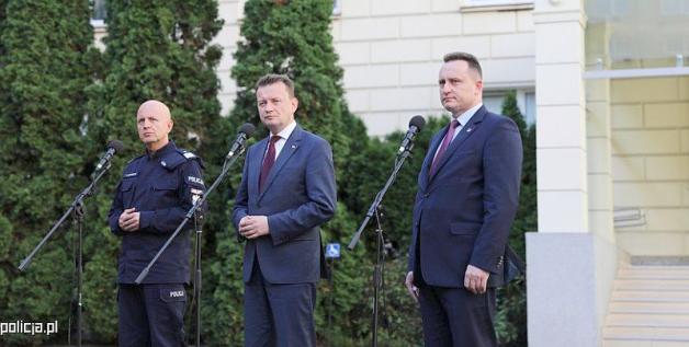 Szef MSWiA dziękuje służbom mundurowym za ich pracę i zaangażowanie podczas wizyty Prezydenta USA