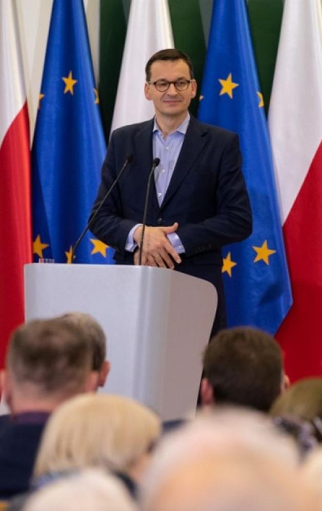 Spotkanie premiera Mateusza Morawieckiego z mieszkańcami Ciechanowa