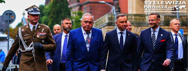 [VIDEO] Szczecin. Prezydent Andrzej Duda na obchodach 43. rocznicy podpisania Porozumień Sierpniowych