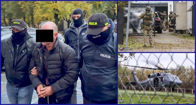 [VIDEO] Zatrzymany zabójca Marek N. ps. 'Marek z Marek' i likwidacja fabryki papierosów