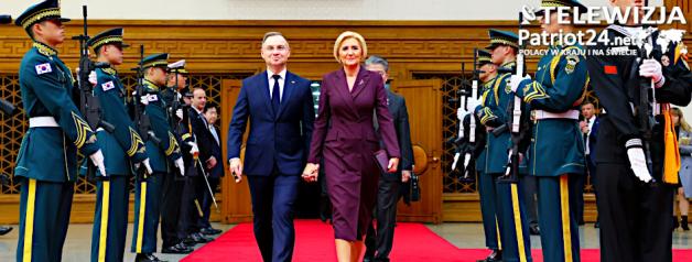 [VIDEO] Prezydent z Małżonką rozpoczęli wizytę w Republice Korei